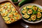 Cukkini (Cucurbita pepo) rakott és grillezett ételek