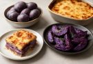 Lila burgonya (Solanum tuberosum var. purpurea) rakott és sült receptek
