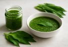 Medvehagyma leveles változat (Allium ursinum var. foliosum) pesto és levesek