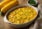 Sárga cukkini (Cucurbita pepo var. melopepo) kreatív rakott receptek