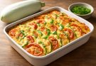 Fehér cukkini hosszúkás (Cucurbita pepo var. alba longus) rakott ételek