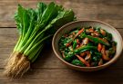 Mibuna (Brassica rapa var. japonica) ültetés és stir-fry felhasználás