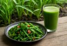 Vízi spenót stir-fry és smoothie (Ipomoea aquatica) ültetés
